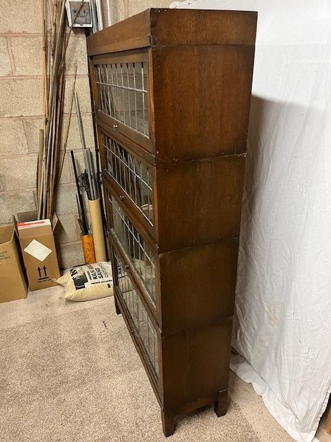 Globe Wernicke "Universal" Edwardian 4 Stack Elastic Bookcase Size 809 photo vintage