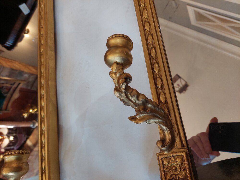 Pair Of Victorian Giltwood & Gesso Framed Mirrors photo Home Decor