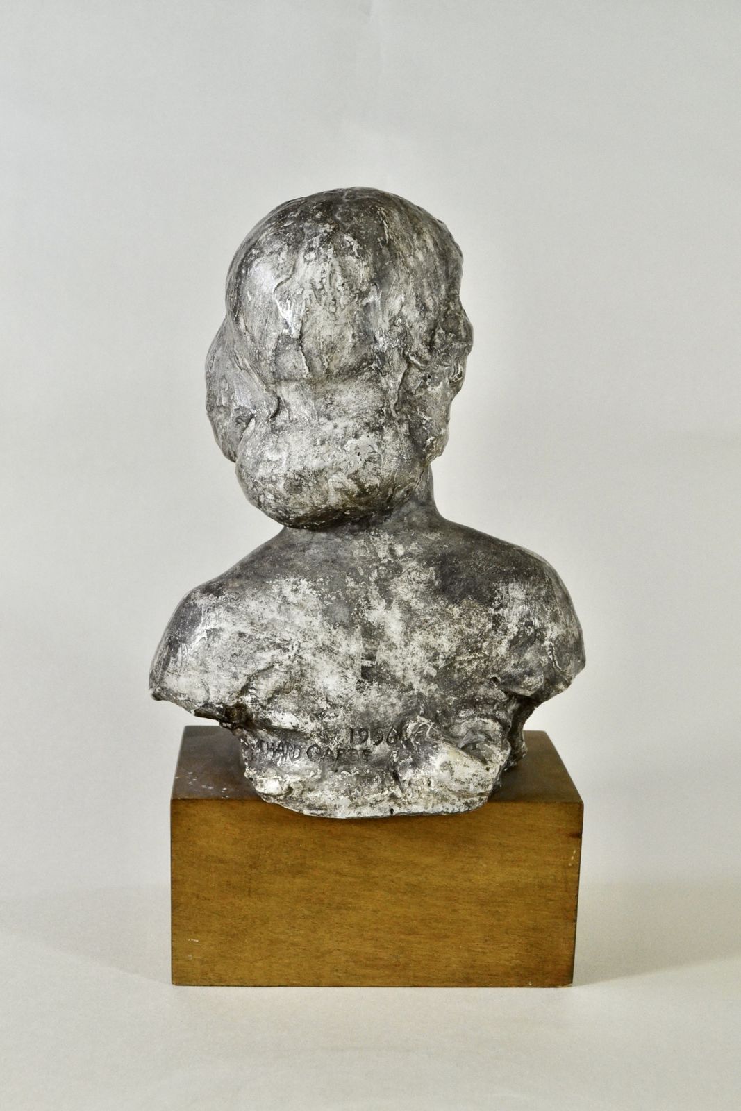 Richard Garbe, Ra   Alfreda, The Artist's Daughter   1950s Patinated Plaster photo Art