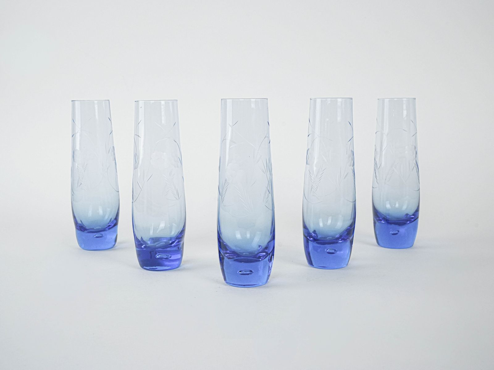 Set Of Glasses, Italian Design, 1980s, Production: Italy photo for sale
