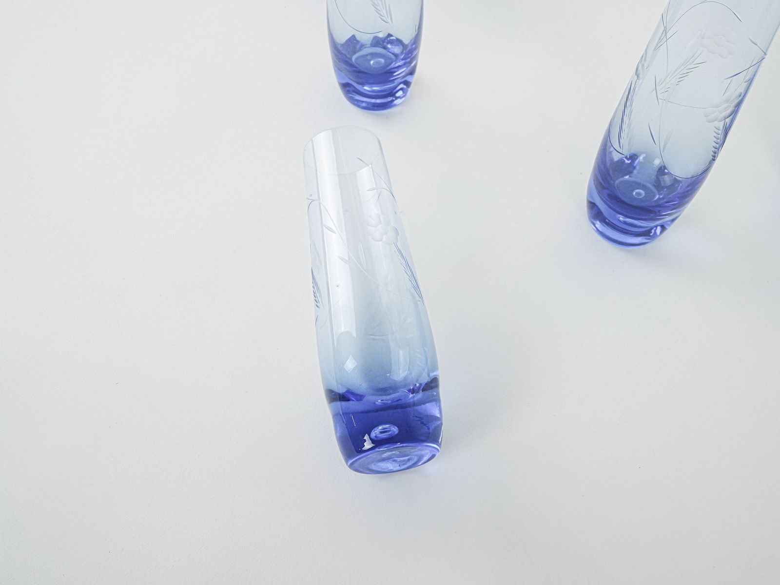 Set Of Glasses, Italian Design, 1980s, Production: Italy photo vinterior