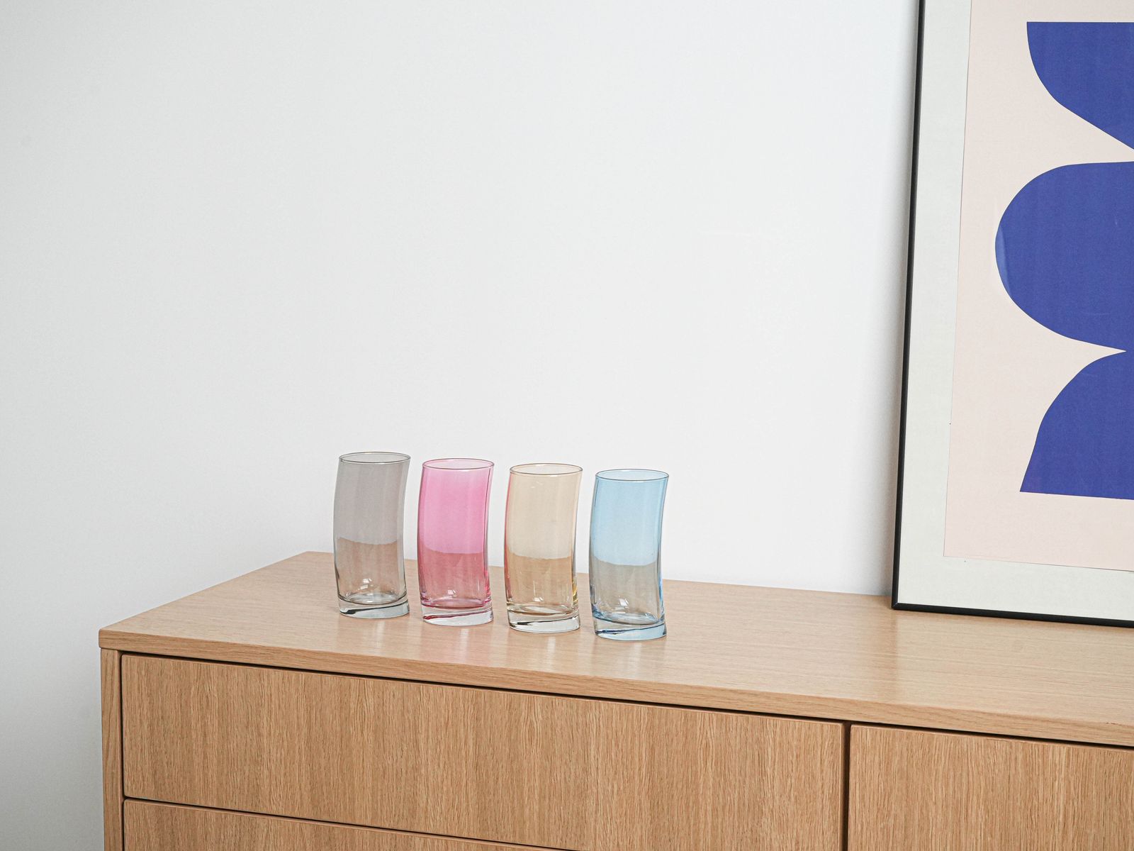 Set Of Glasses, Italian Design, 1980s, Production: Italy photo furniture