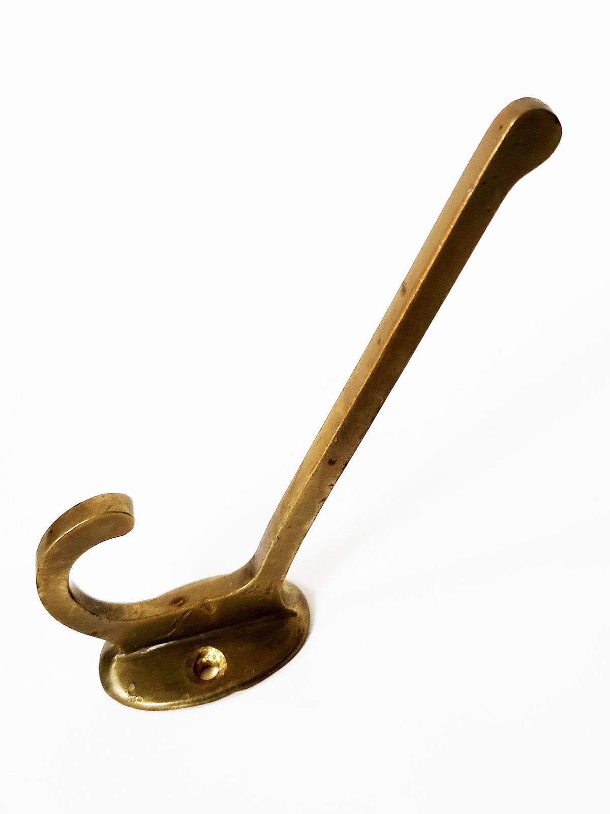 Viennese Art Nouveau Brass Wall Hooks, 1900s, Set Of 7 photo vintage