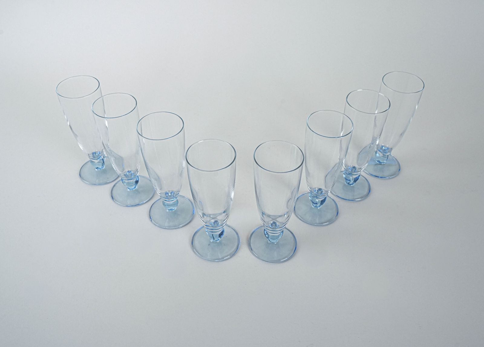 Set Of Champagne Glasses, Italian Design, 1980s, Production: Italy photo 279.0