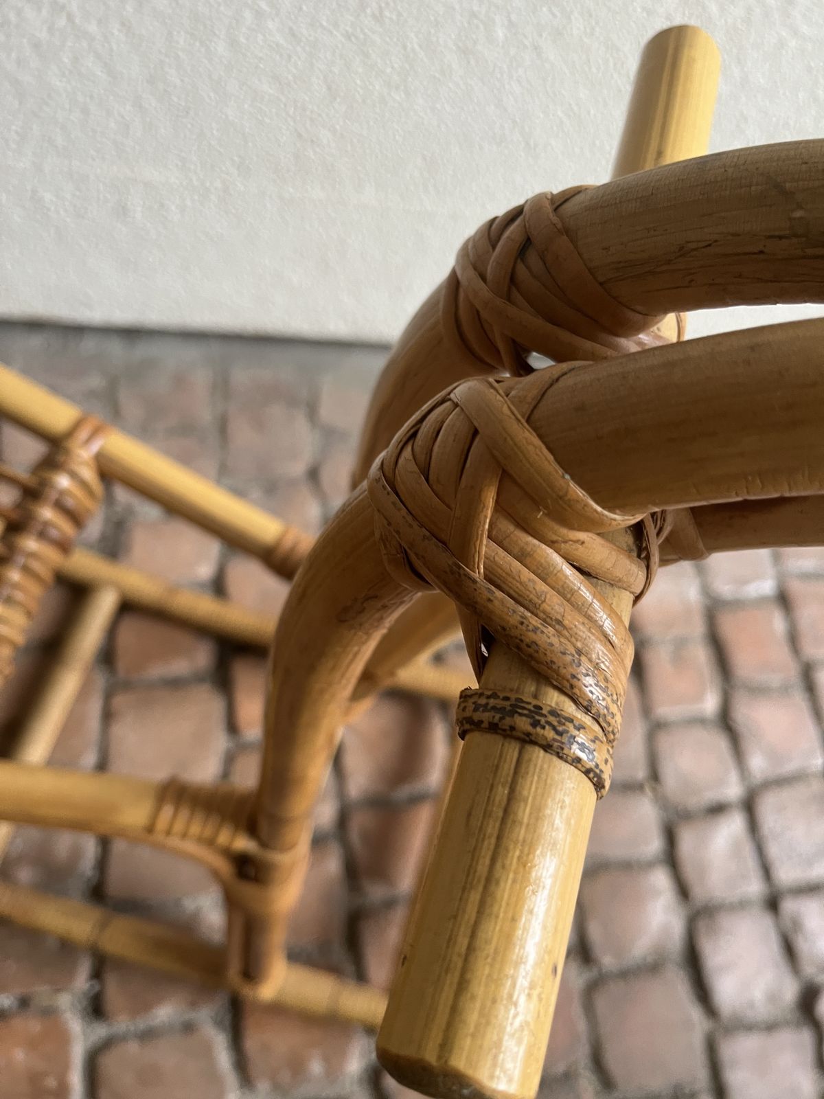 Bent Rattan And Wicker Rocking Horse In The Manor Of  Franco Albini photo for sale