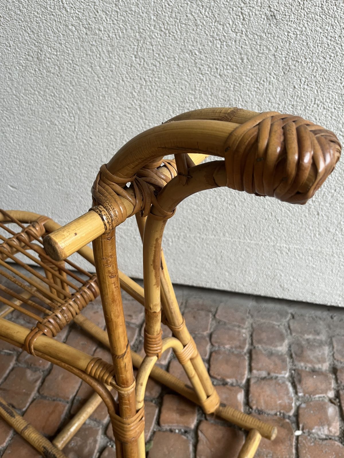 Bent Rattan And Wicker Rocking Horse In The Manor Of  Franco Albini photo Home Decor