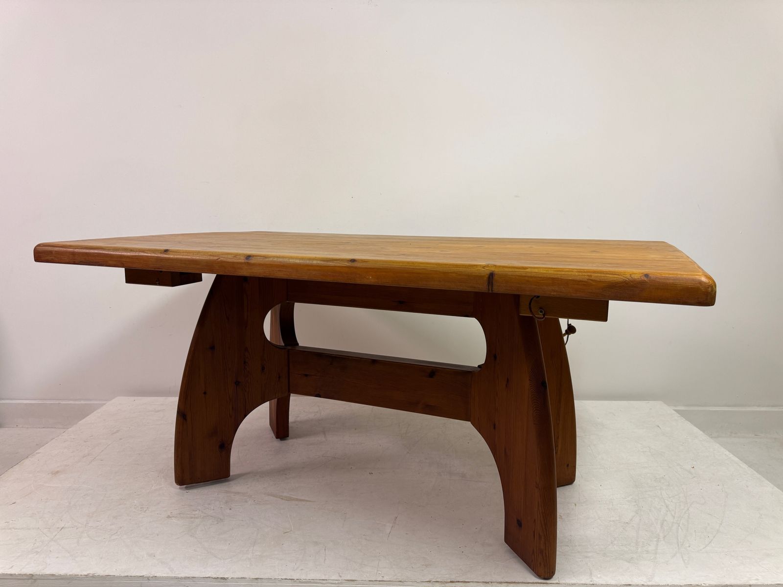 Furniture Pine Dining Table By Wasa Möbel, Germany, Circa 1980s. photo