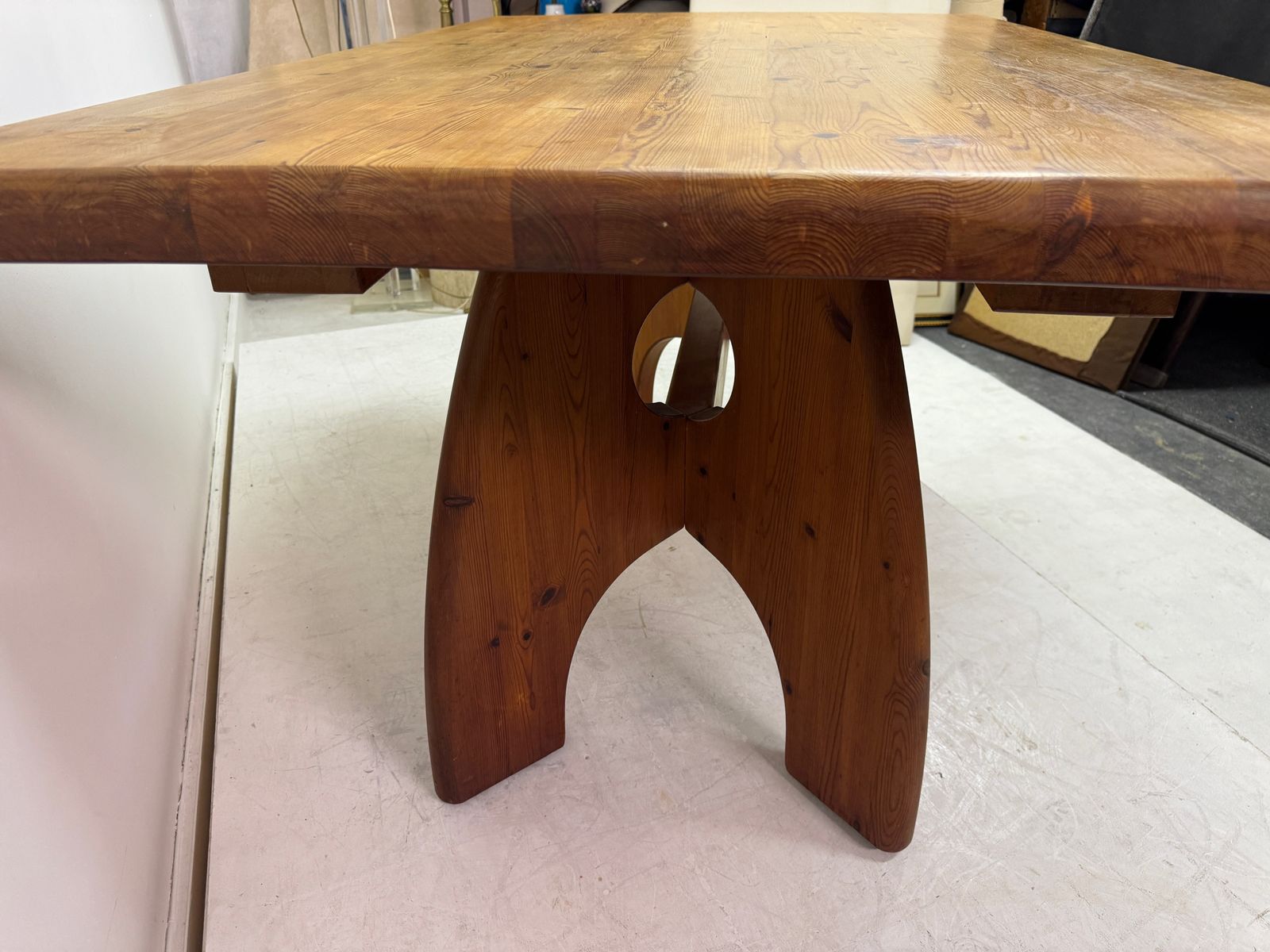 photo vinterior Pine Dining Table By Wasa Möbel, Germany, Circa 1980s.