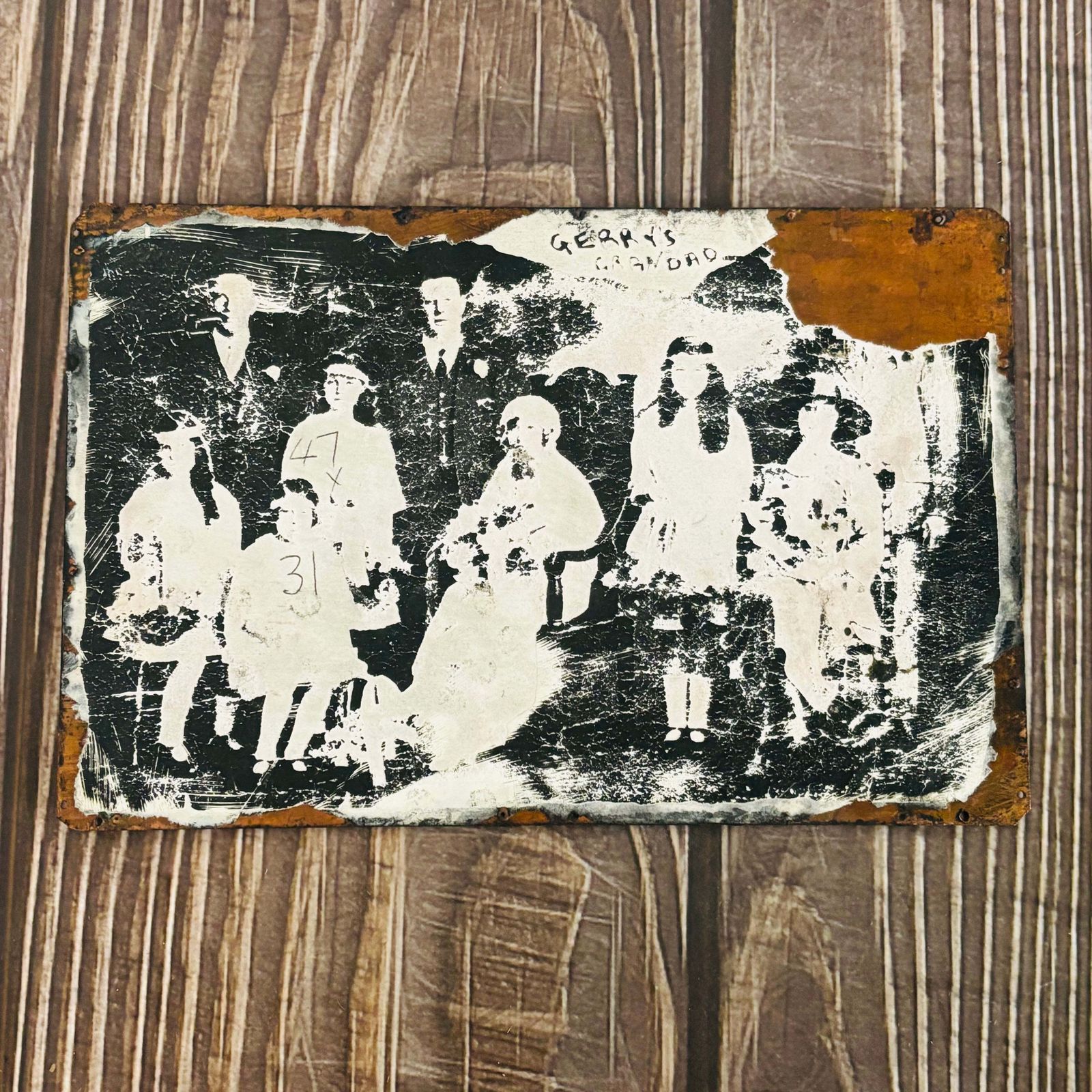 Vintage Copper Printing Plate Vintage Wedding Photo photo furniture