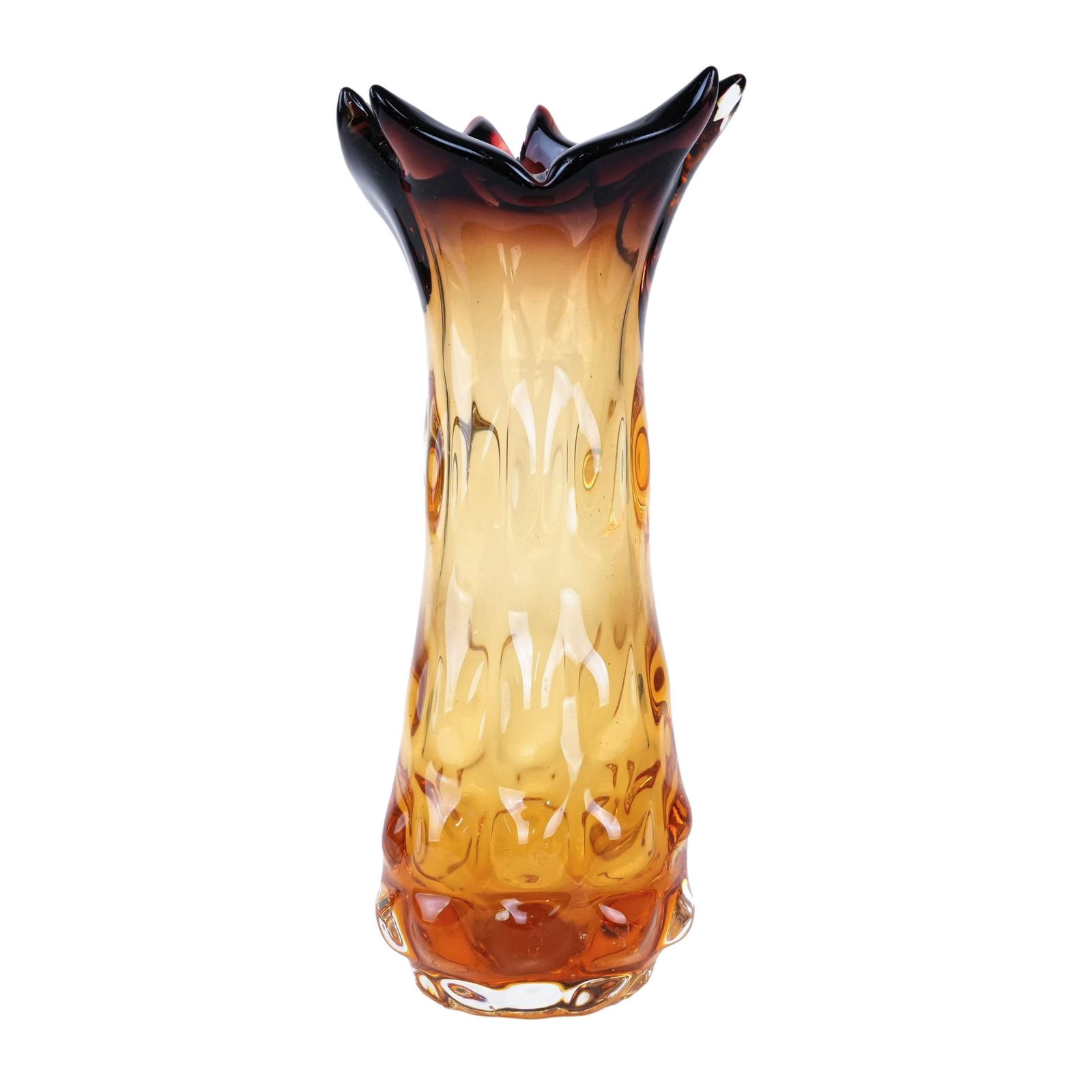 Glass Vase, Murano Glass, 1960s, Made In Italy