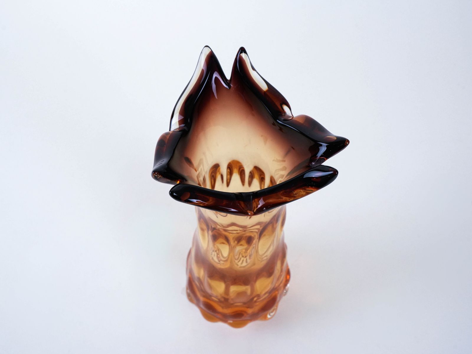 Glass Vase, Murano Glass, 1960s, Made In Italy photo vintage