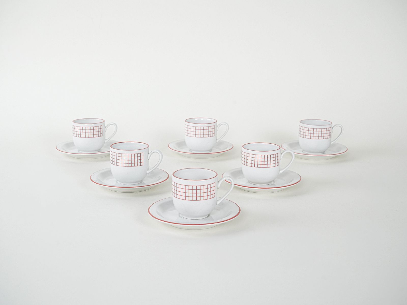 Set Porseleinen Kopjes, Italiaans Design, Jaren 1980, Productie: Italië photo for sale