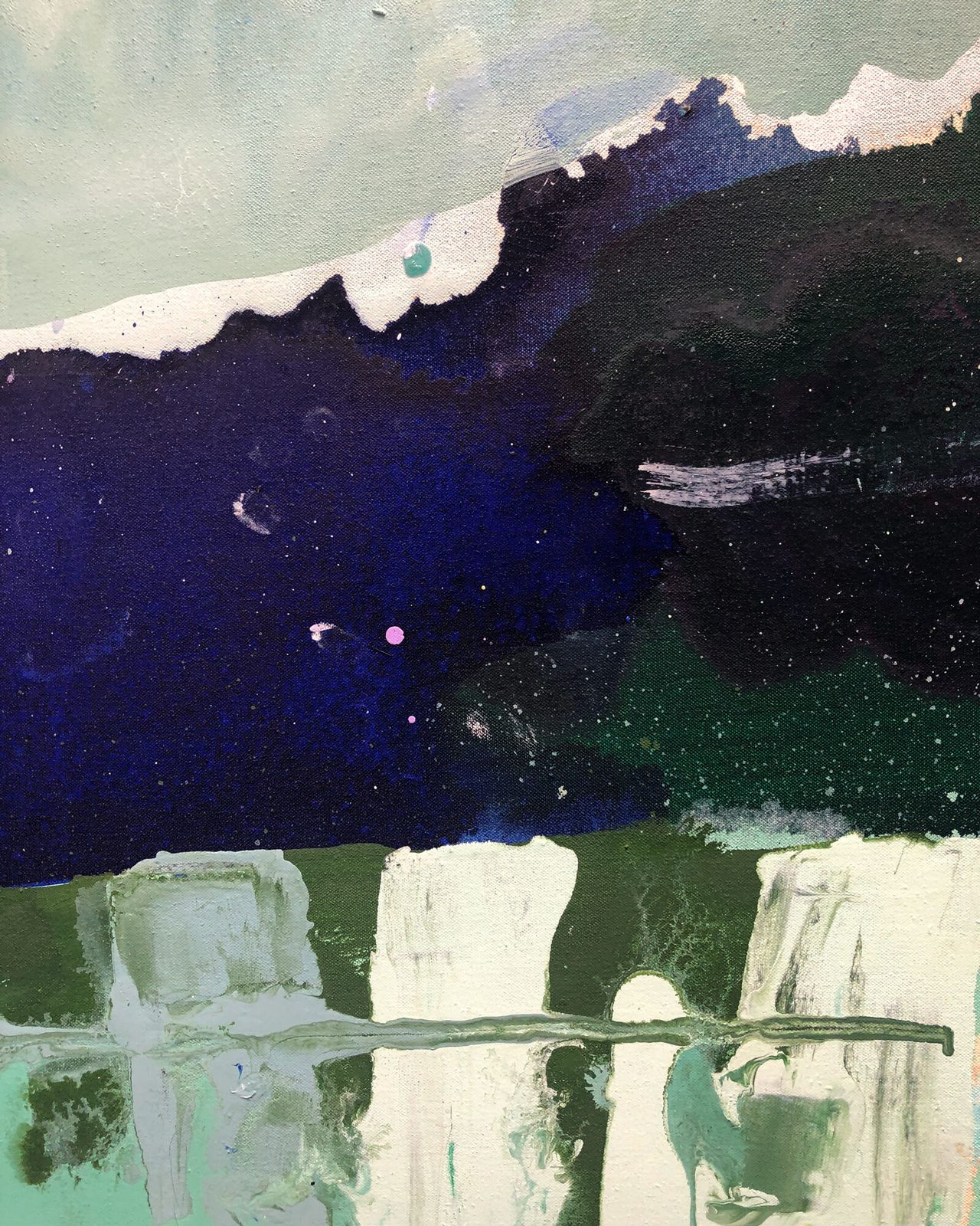 Knockout Large Contemporary Painting, Liz Arnold, photo Art