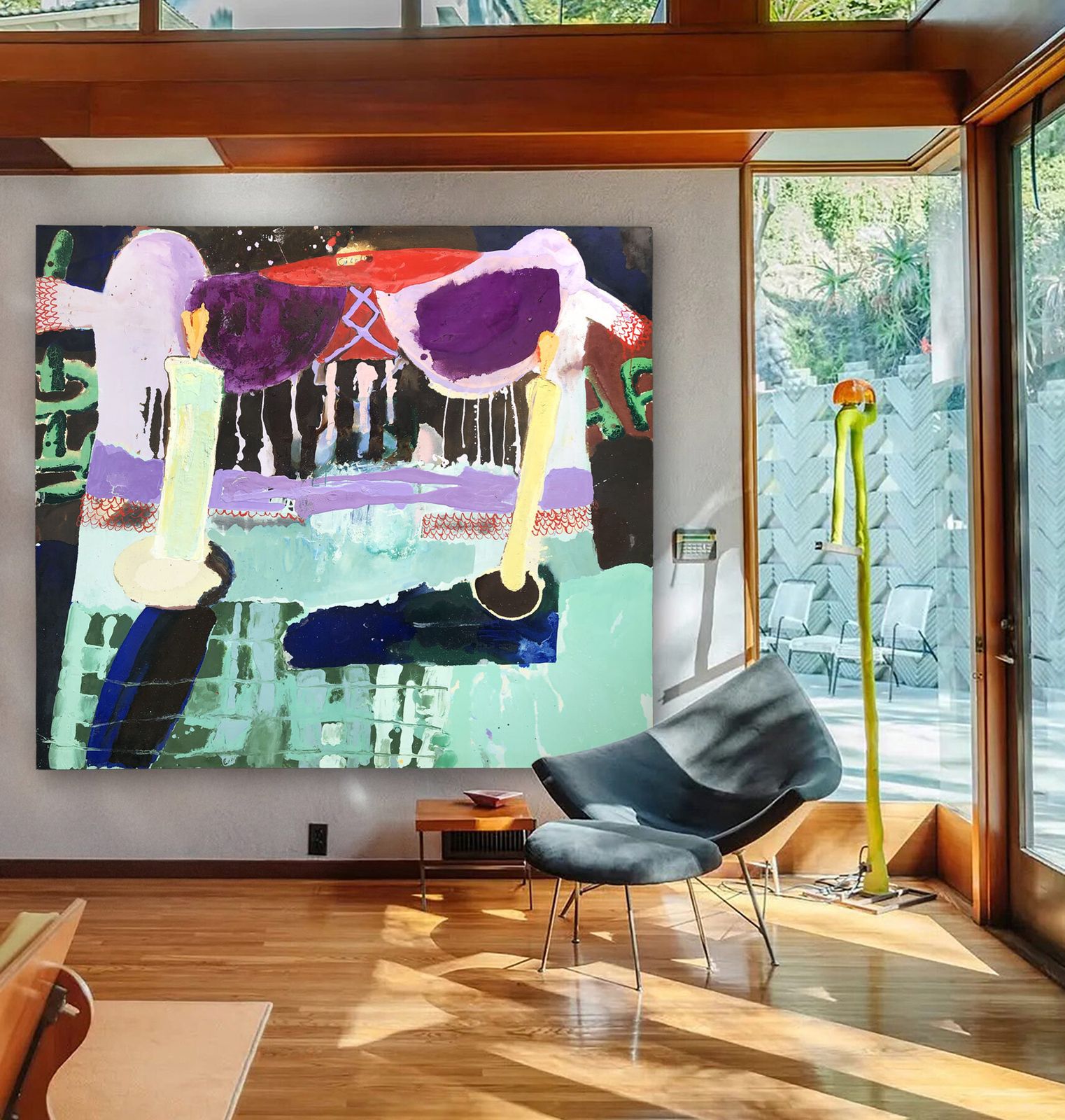 photo for sale Knockout Large Contemporary Painting, Liz Arnold,