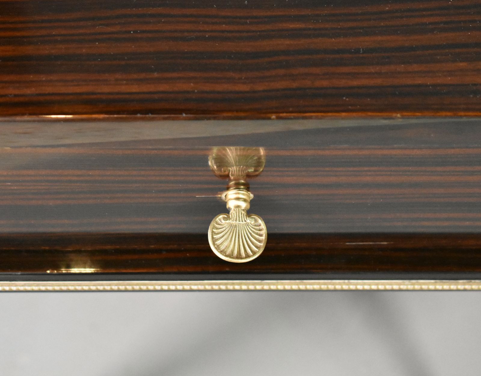 photo for sale Pair Of French Mid Century Macassar Ebony Bedside Cabinets