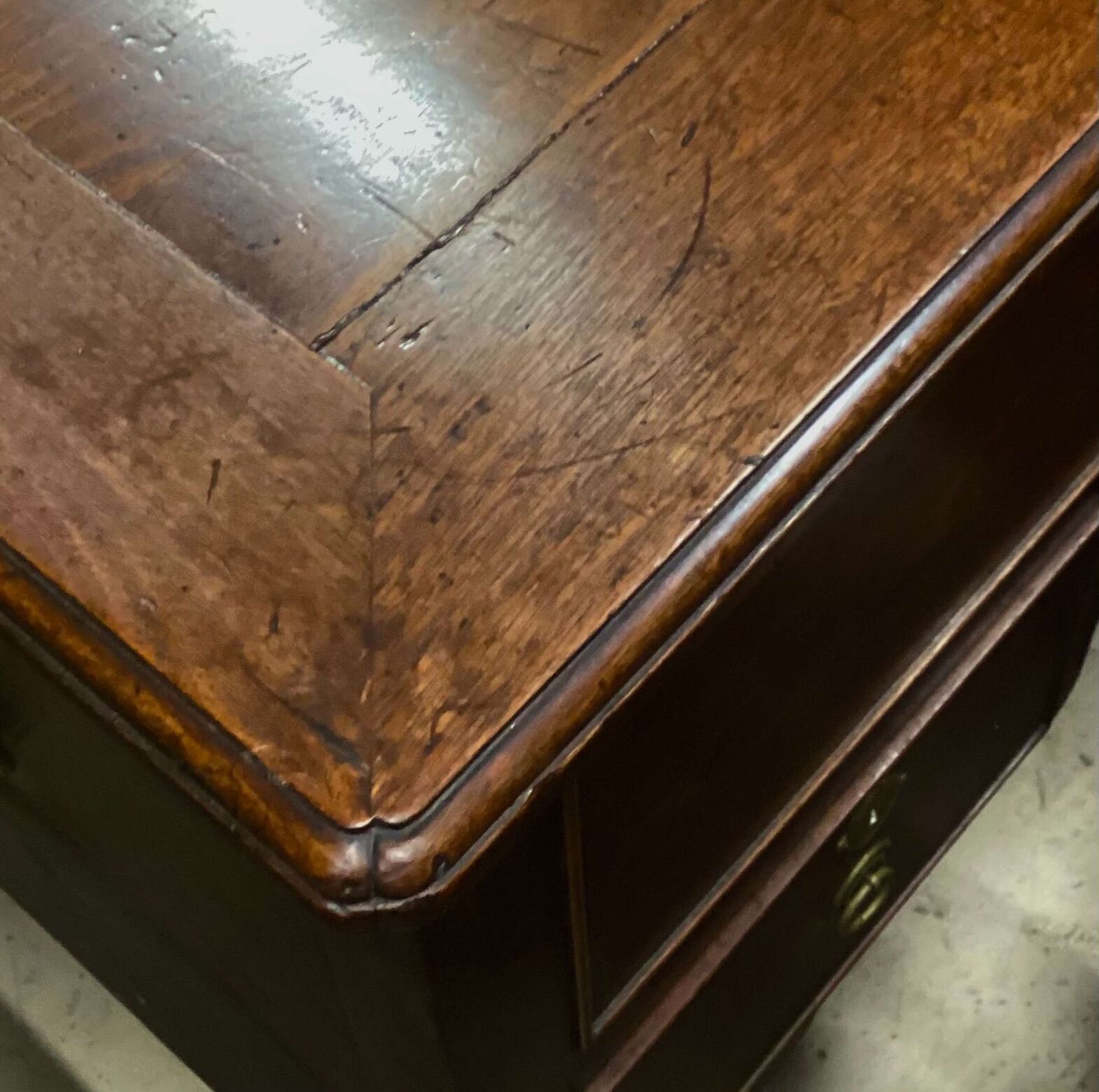 photo furniture Handsome George II Solid Red Walnut Silver Chest