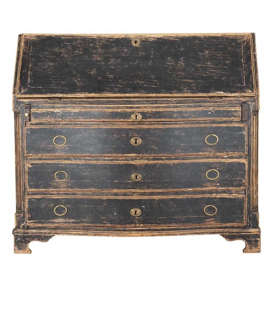 19th Century Black Swedish Bureau
