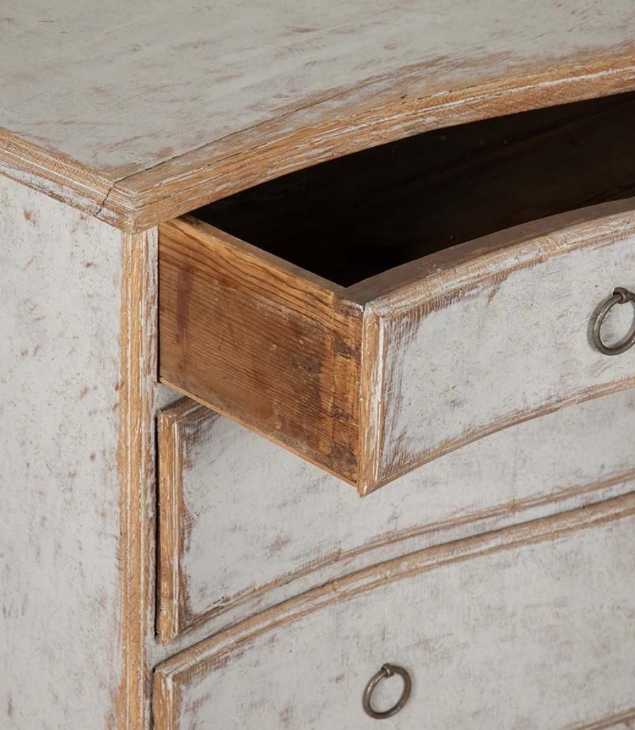 photo furniture 18th Century Swedish Rococo Serpentine Front Commode