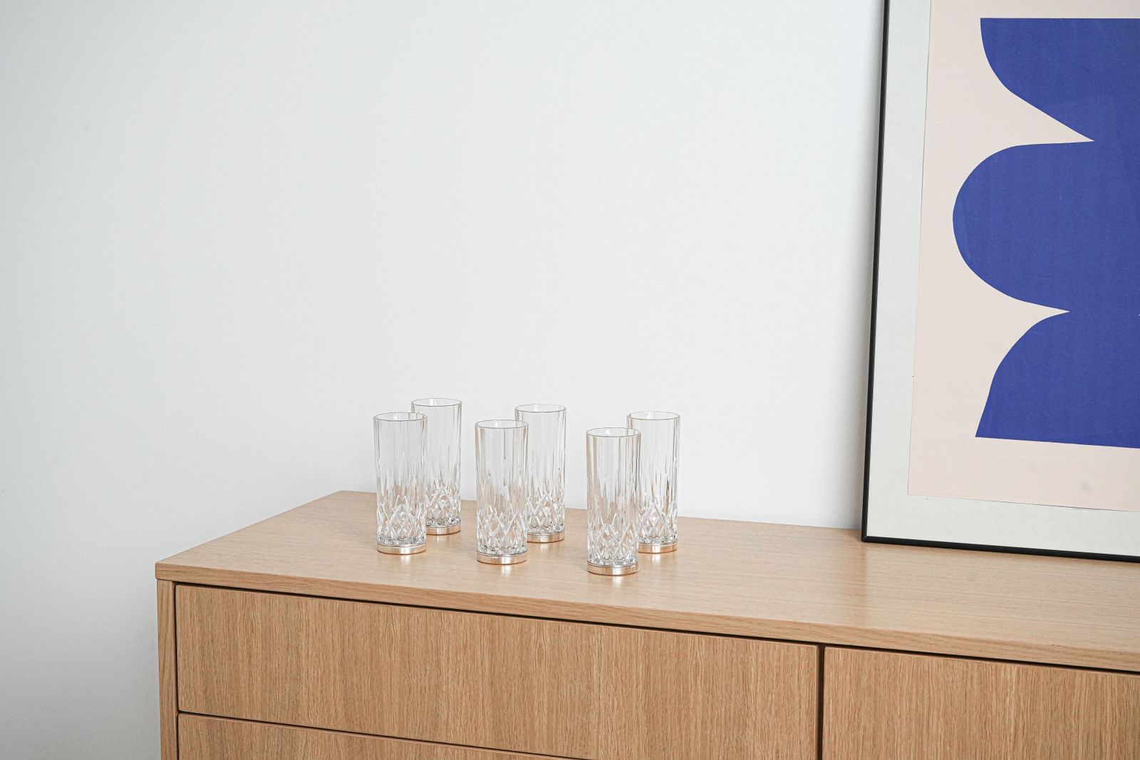 Set Of Crystal Glasses, Italian Design, 1960s, Production: Italy photo furniture