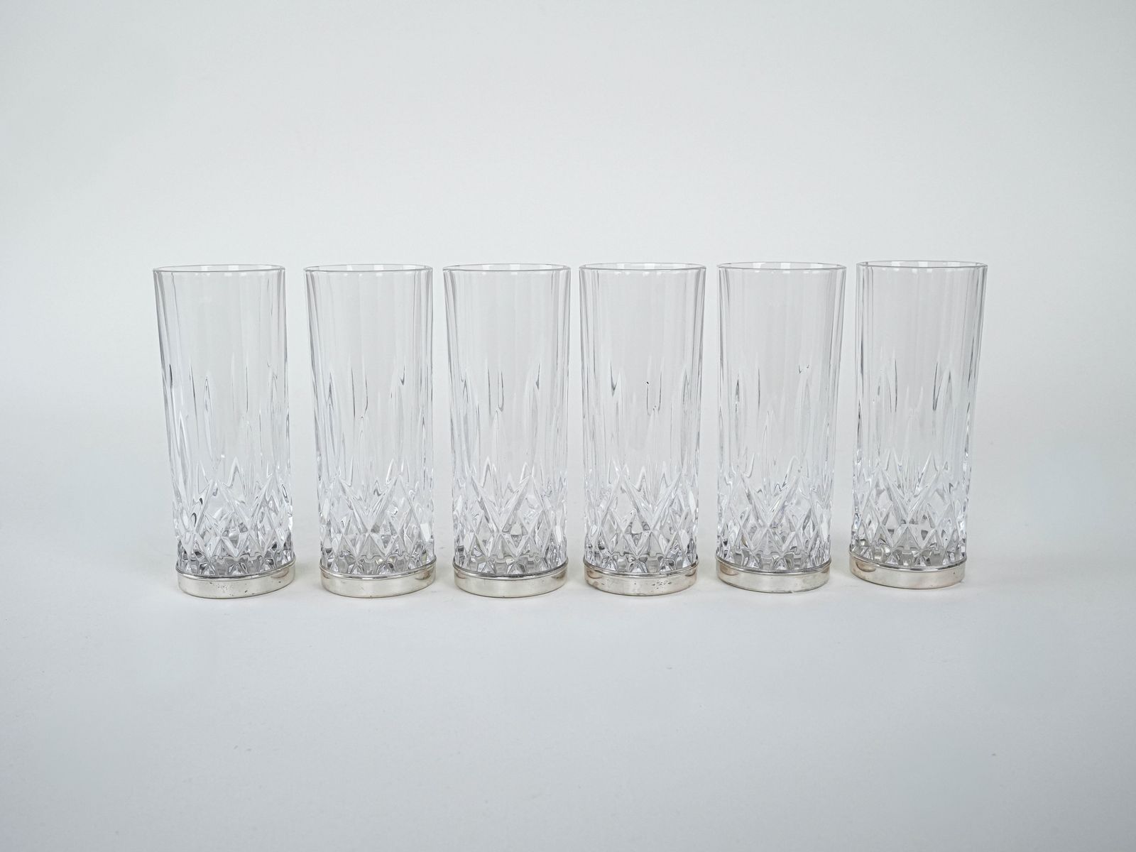 Set Of Crystal Glasses, Italian Design, 1960s, Production: Italy photo for sale