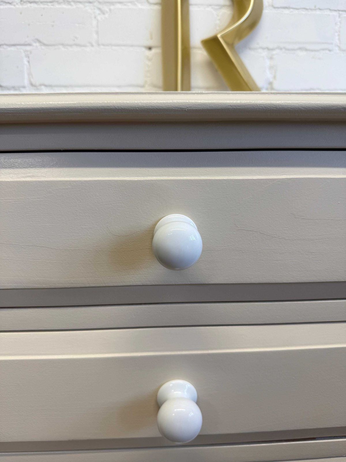 photo furniture Pair Of Painted Pine Bedside Tables Solid Pine | Farrow & Ball Joa’s White