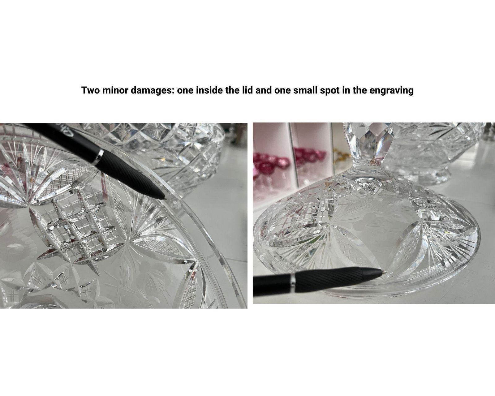 Antiek Kristallen Punchbowl | Met Deksel | Centerpiece photo buy