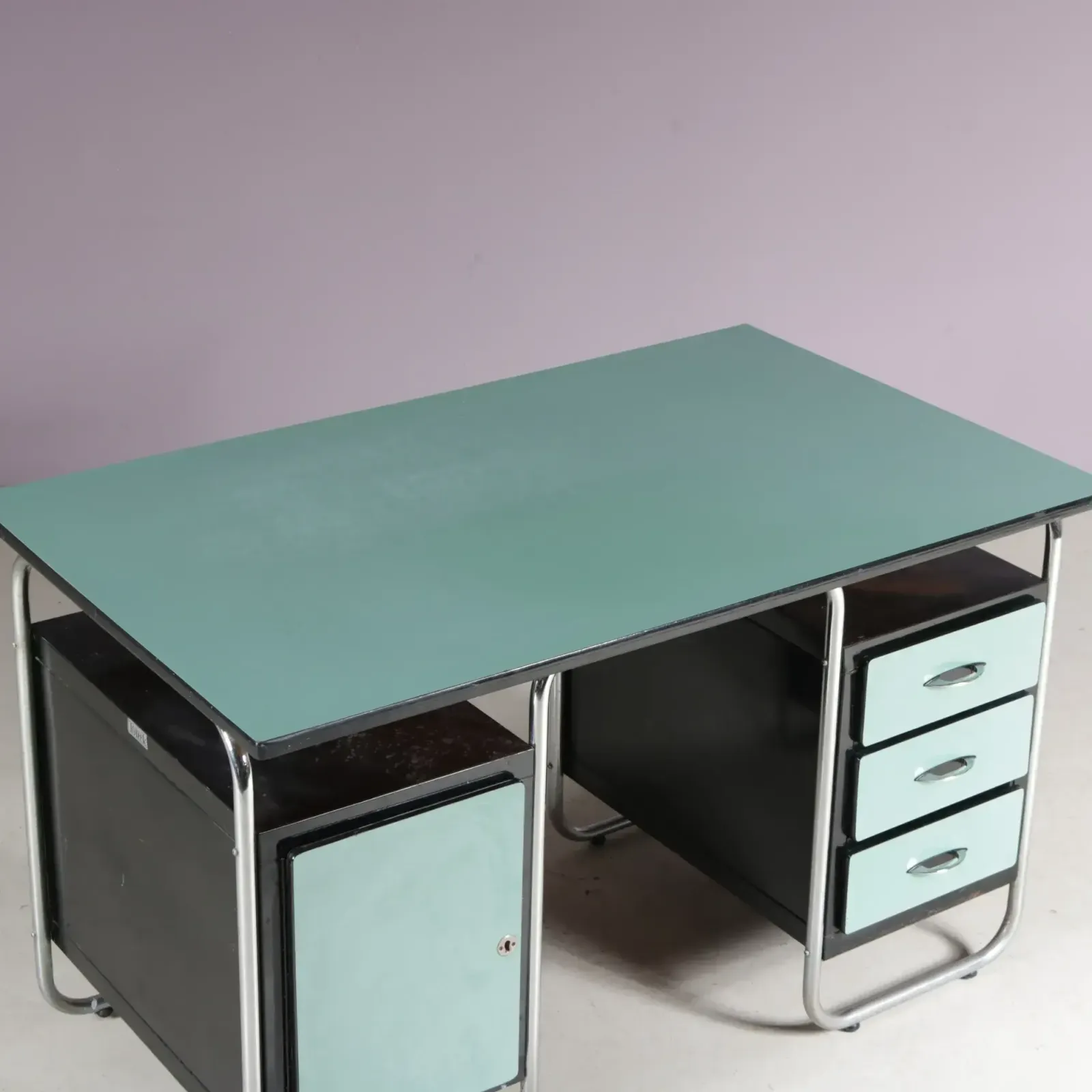 1273.0 1950s Bauhaus Style Desk By Torck, Belgium photo