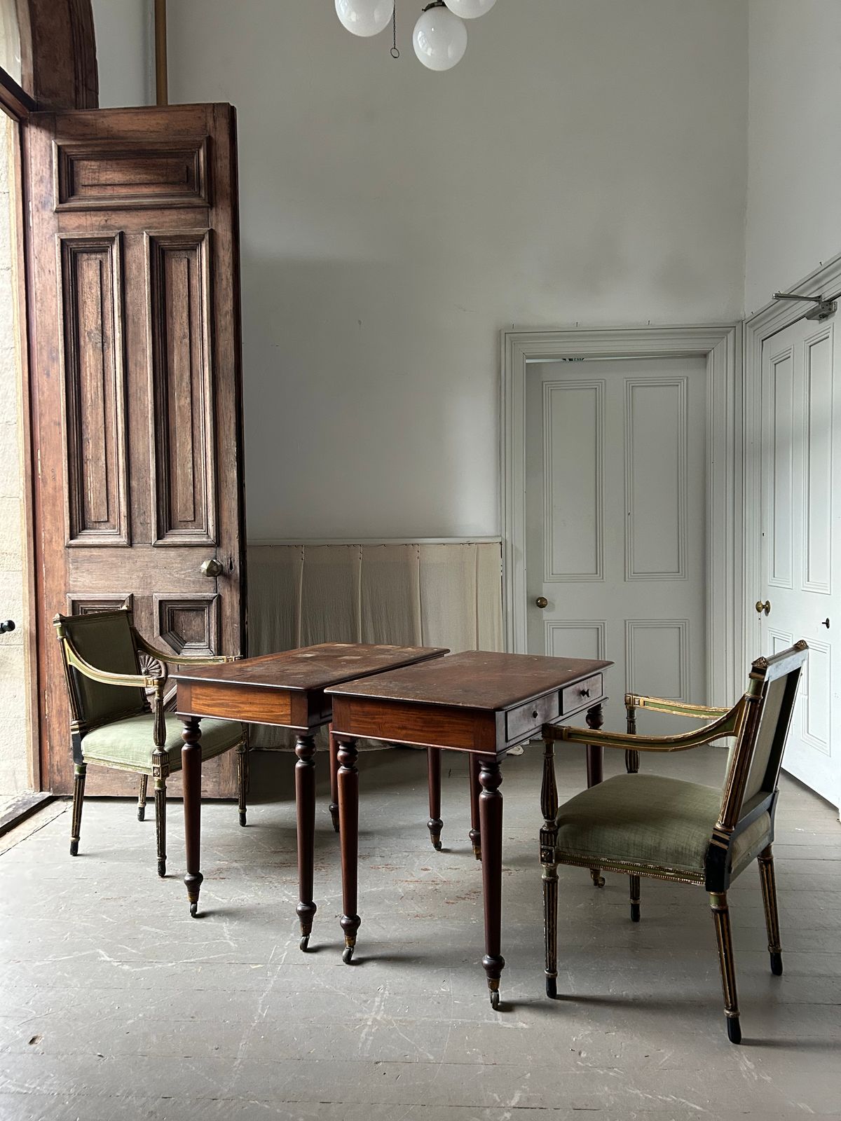 Rare Pair Of 19th Century Country House Writing Tables photo for sale