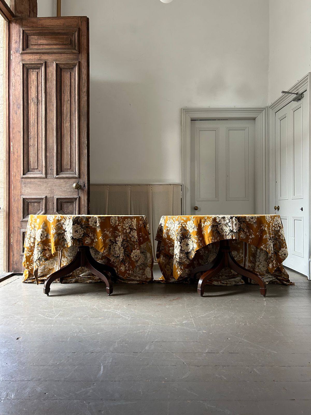 Handsome Pair Of 18th Century Mahogany Console Tables photo furniture