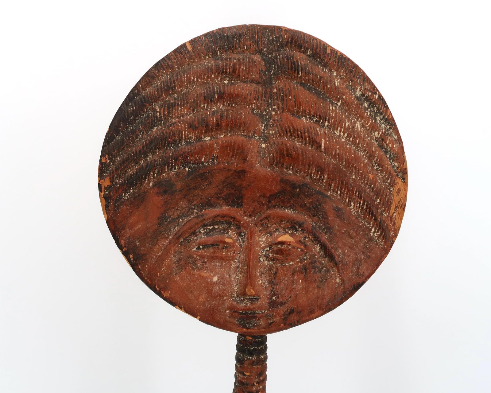 Large Wooden African Ashanti Akuaba Doll Statue, Fertility Goddess From Ghana 1980s / Africa, Totem, Wood, Art, Home Decor photo Art