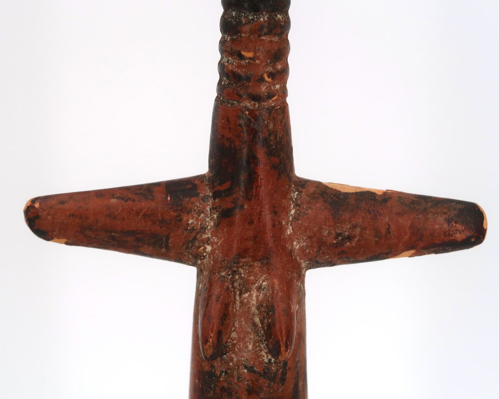 Large Wooden African Ashanti Akuaba Doll Statue, Fertility Goddess From Ghana 1980s / Africa, Totem, Wood, Art, Home Decor photo 414.0