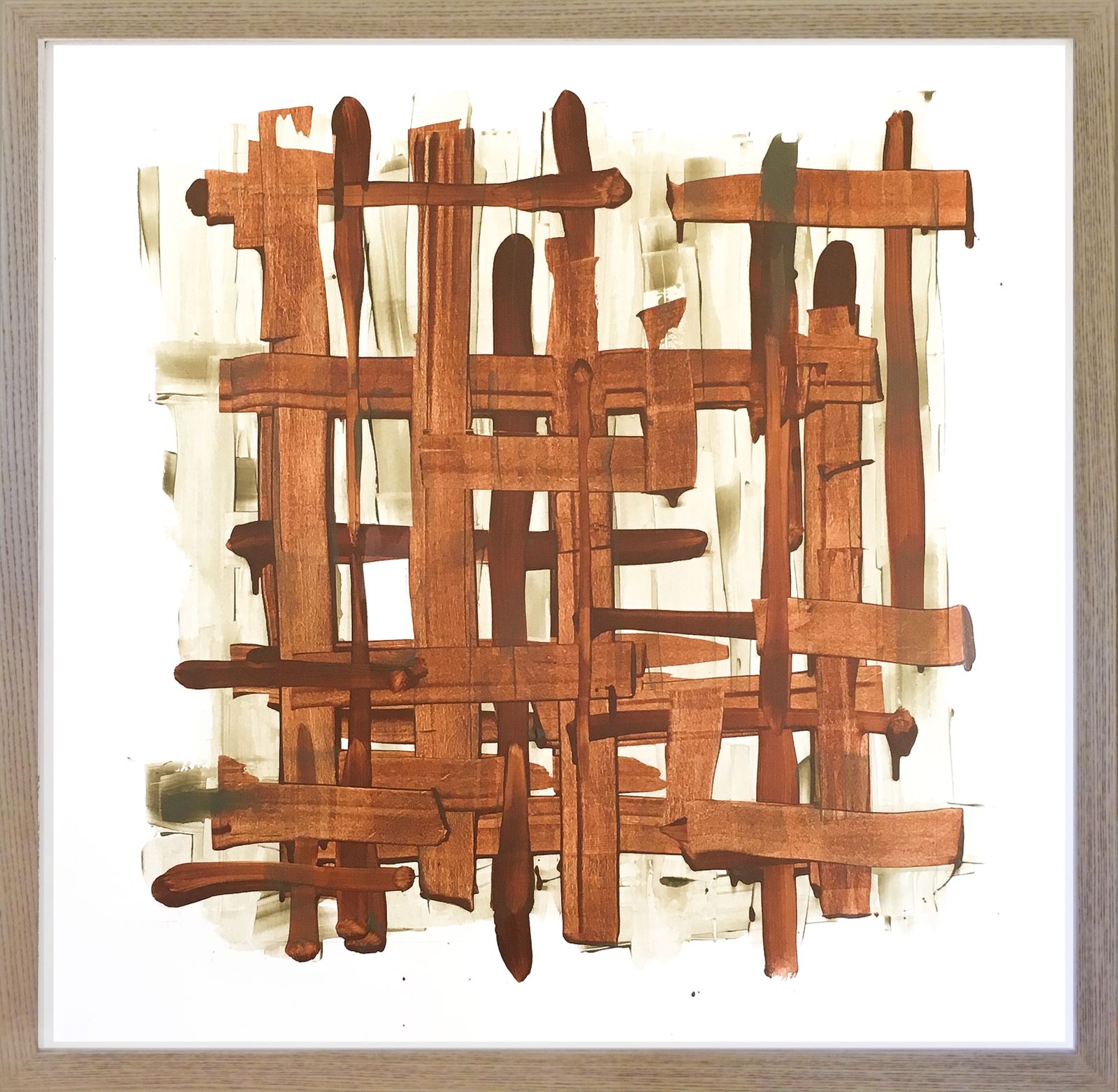 Large Contemporary Oil Painting photo furniture