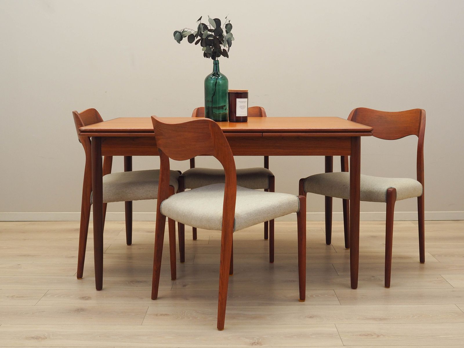 Set Van Vier Teakhouten Stoelen, Deens Design, Ca. Jaren 1960, Ontwerper: Niels Otto Møller photo furniture