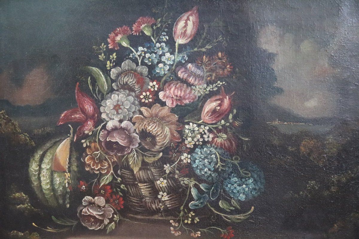 Still Life With Flowers, 1700s, Oil On Canvas, Framed photo buy