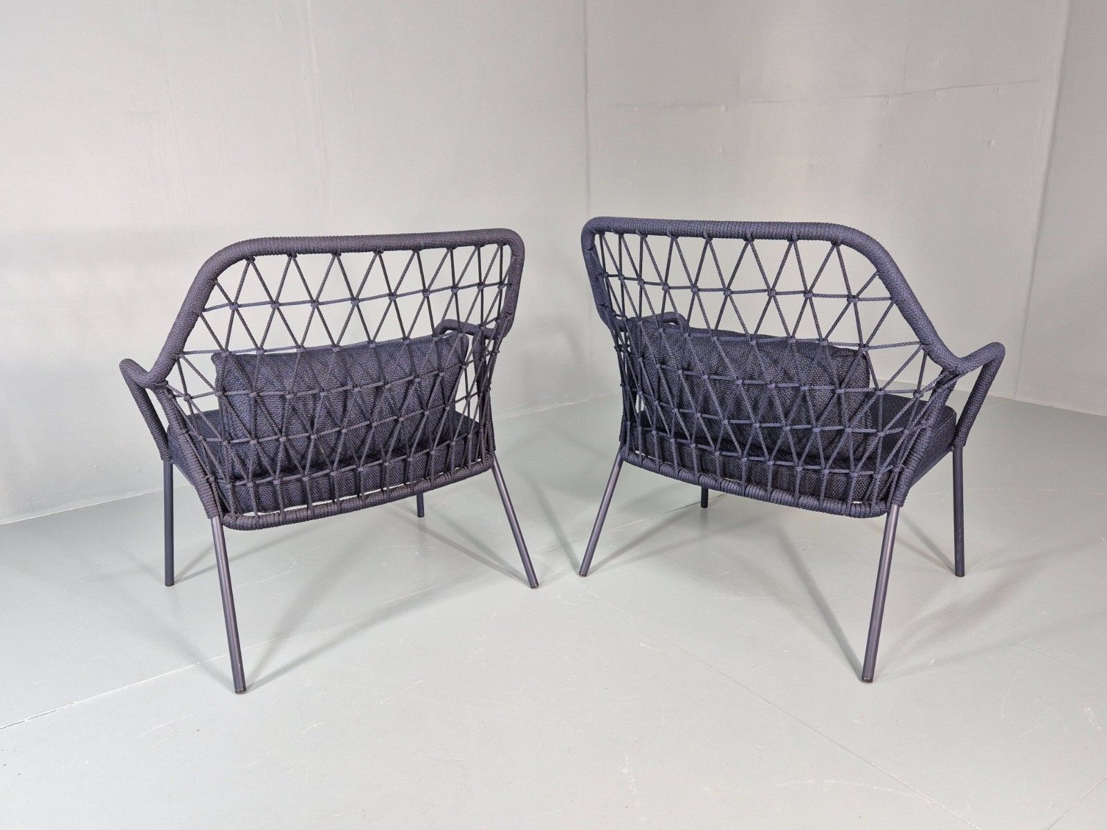 Furniture 2 Pedrali Panarea 3679 Chairs Modern Design Blue Italian Eb11426 Mnor photo