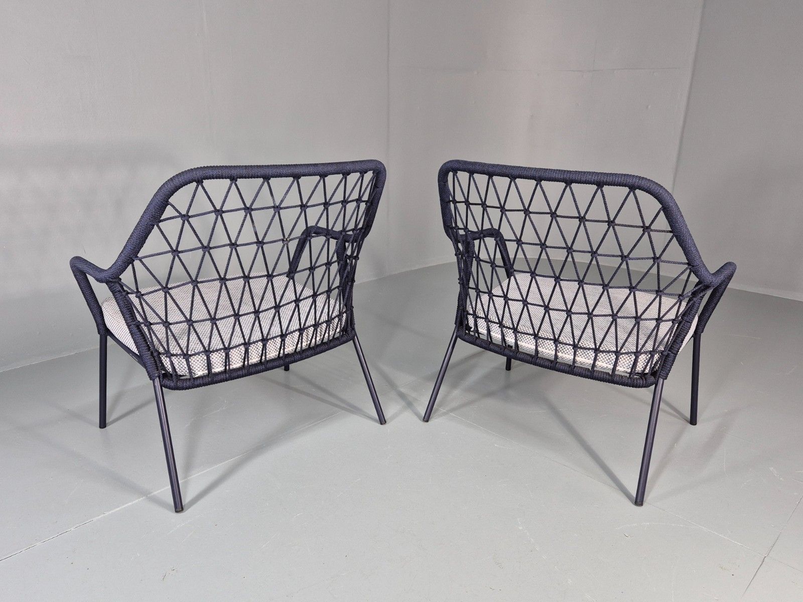800.0 2 Pedrali 3679 Chairs Model Panarea Blue And Grey Modern Design Eb11427 Mnor photo