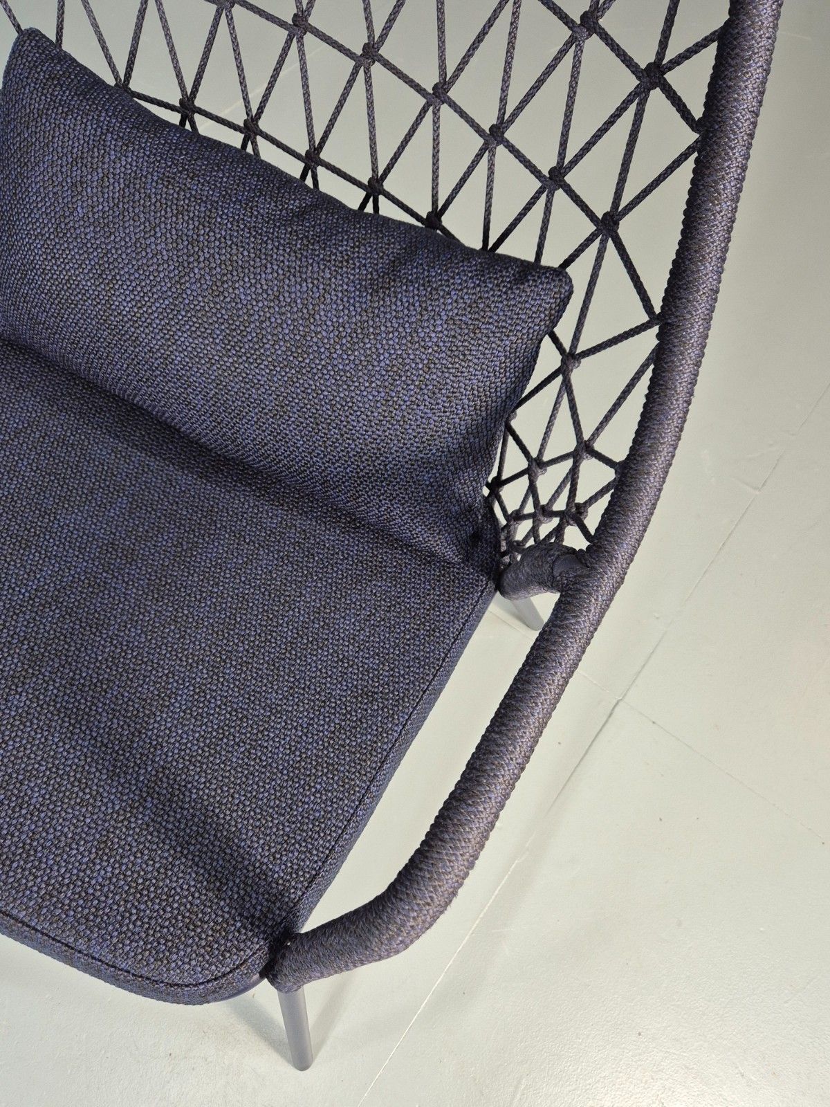 photo vintage Pedrali 3679 Panarea Modern Design Chair In Blue Eb11428 Mnor