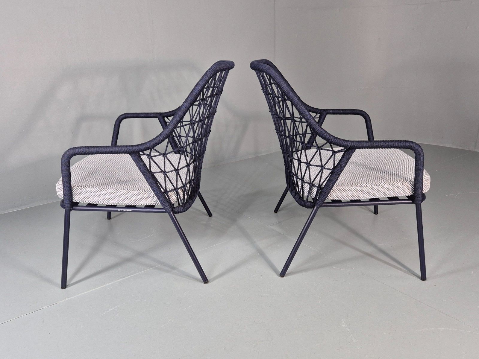 800.0 2 Pedrali Panarea 3679 Chairs Blue And Grey Modern Design Eb11429 Mnor photo