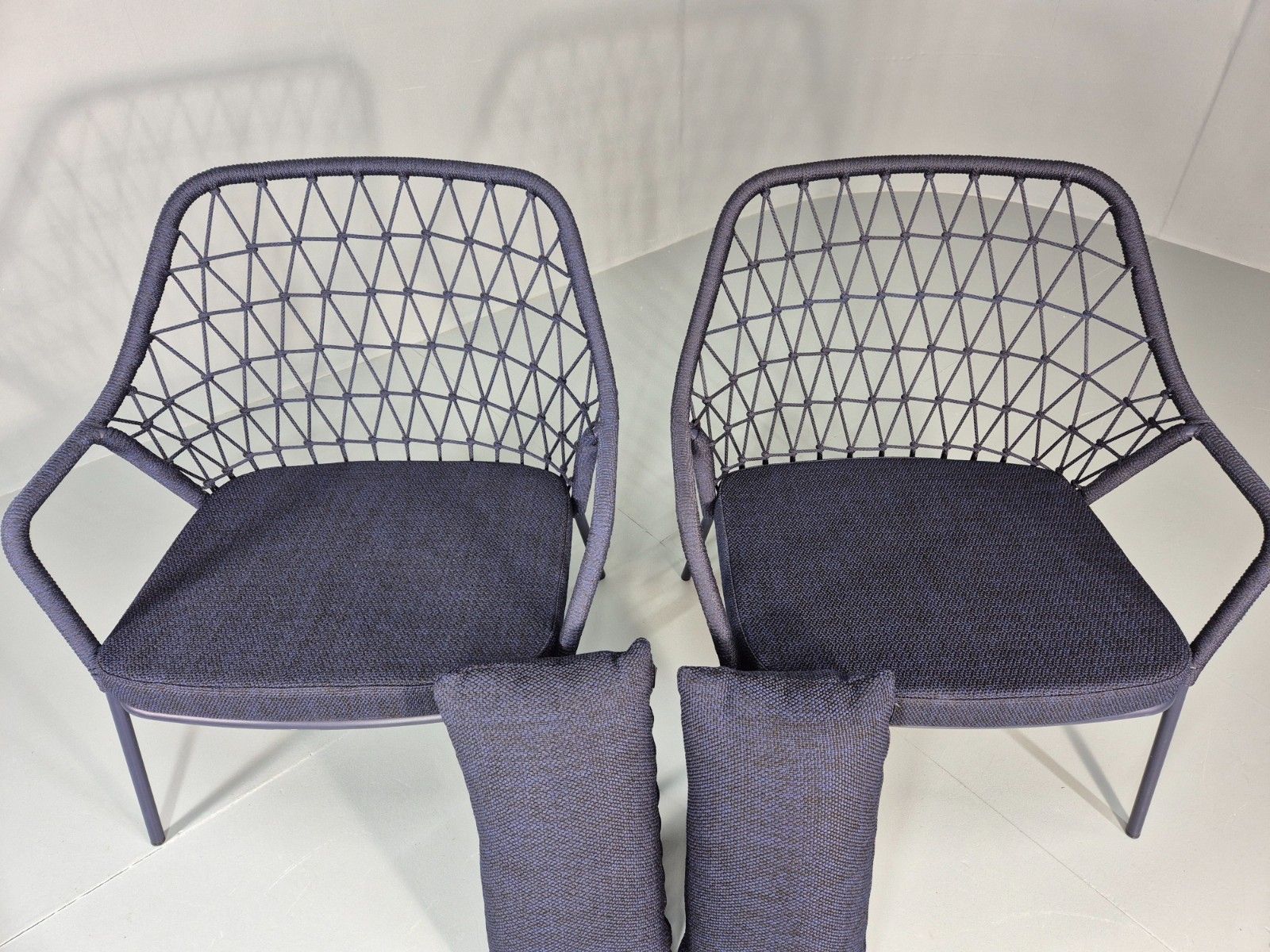 2 Pedrali Panarea 3679 Chairs Modern Design Blue Italian  Eb11430 Mnor photo buy