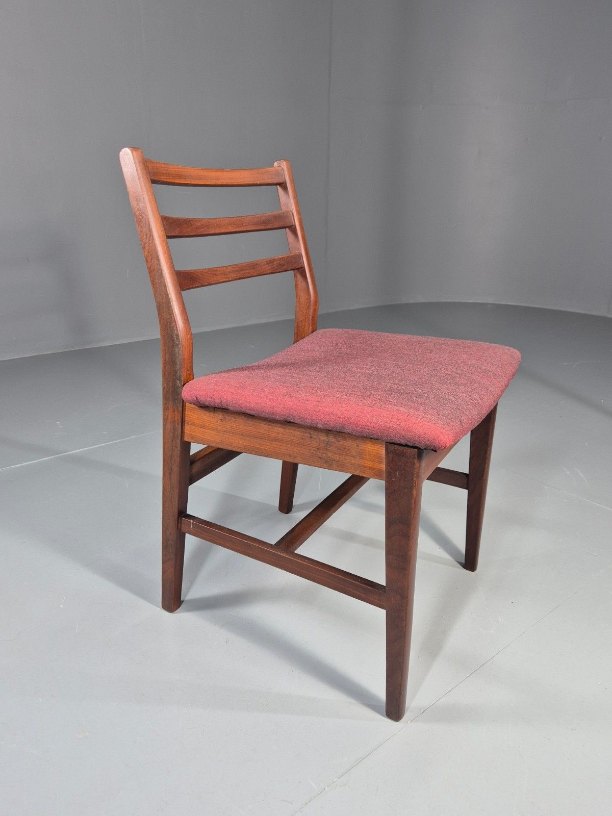 Danish Mid Century Dining Chair In Teak 1970s New Upholstery Retro Eb11525 Mdin photo 60.0