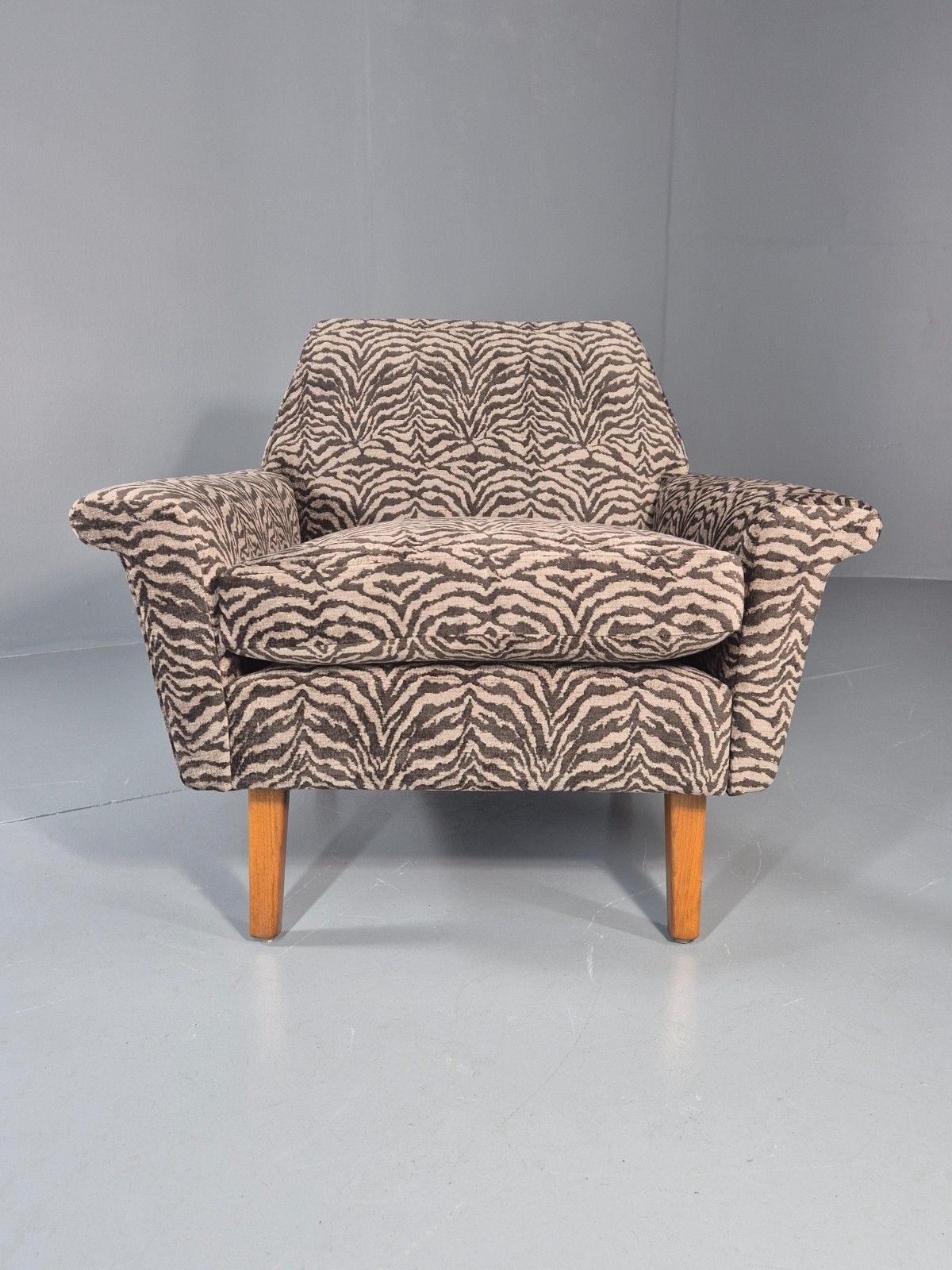 Mid Century Lounge Chair 1960s Danish Vintage With New Upholstery Eb11534 Mnor photo for sale