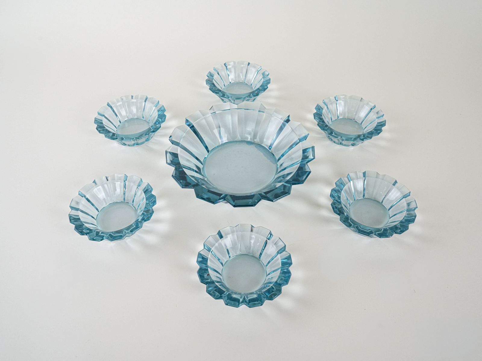 Set Of Glass Bowls, Italian Design, 1970s, Made In Italy photo Home Decor