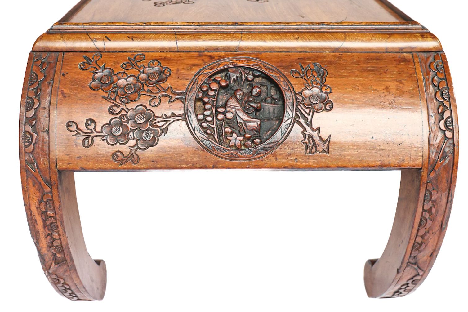 Teak Chinese Carved Nest Of 3 Coffee Tables 1950s/60s photo Furniture