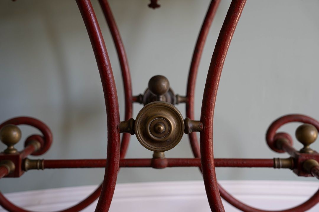 Antique Red Patisserie Table photo vinterior
