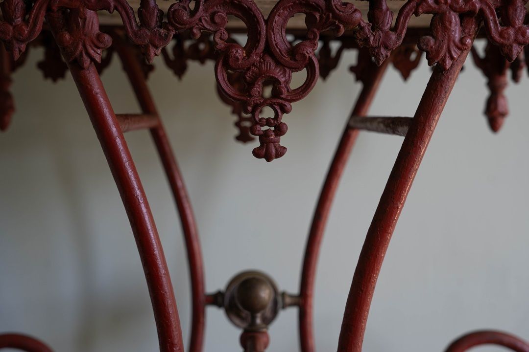 Antique Red Patisserie Table photo buy