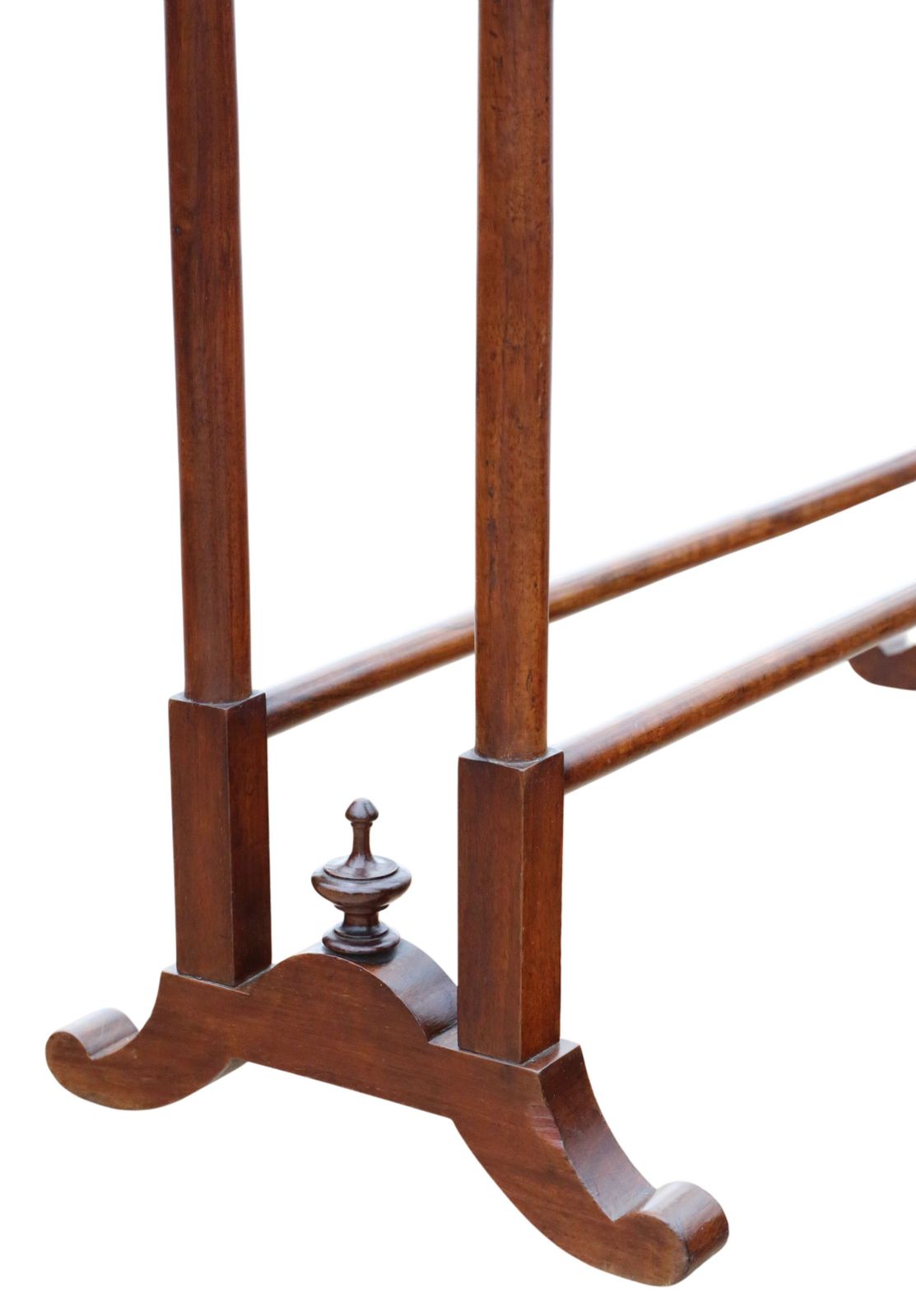 Antique 19th Century Victorian Mahogany Towel Rail Stand – Fine Quality photo Furniture