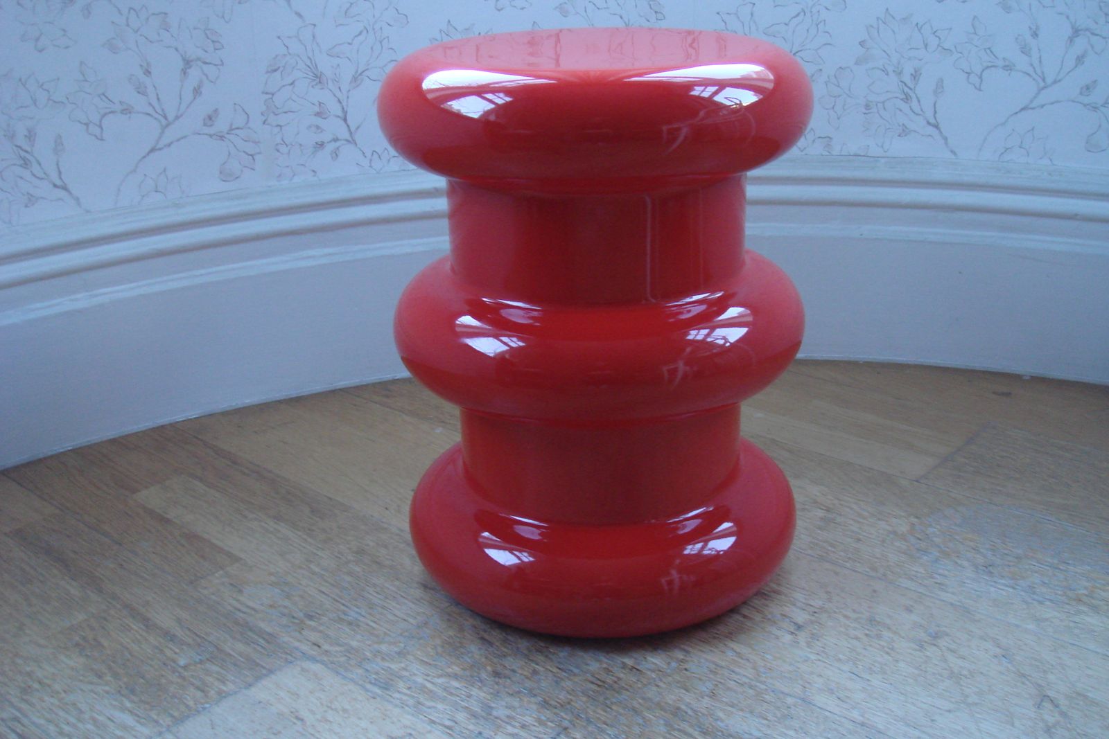 New Kartell Pilastro Design Ettore Sottsass Stool In Red Made In Italy photo vinterior