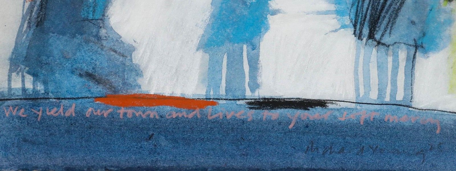 Richard J.S. Young Mixed Media, We Yield Our Town And Lives To Your Soft Mercy photo for sale
