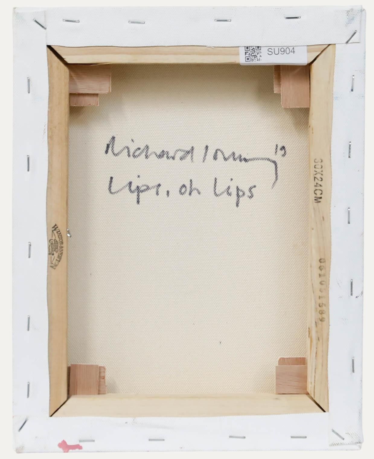 Richard J.S. Young Contemporary Oil, Lips, Oh Lips photo for sale