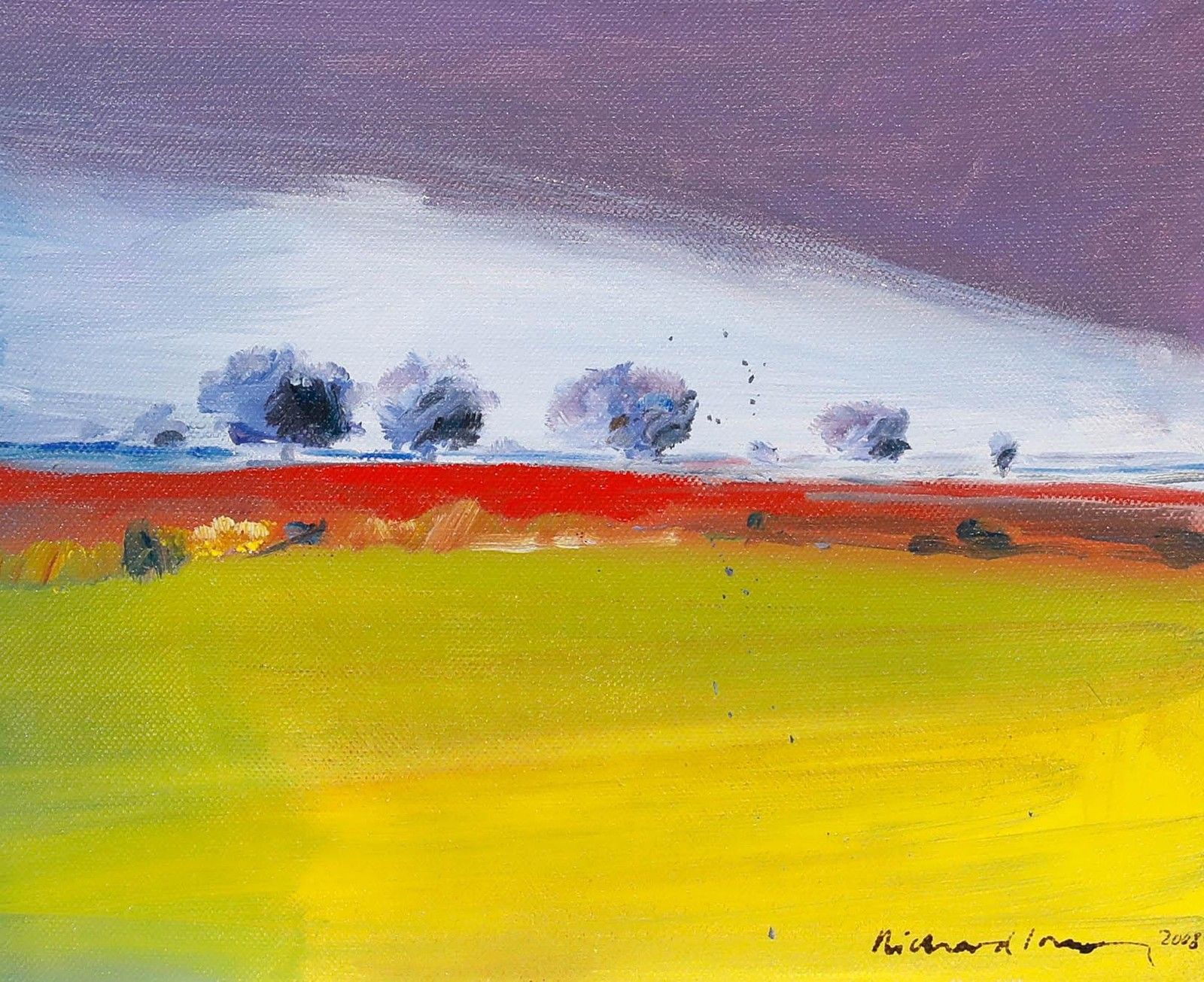 Richard J.S. Young 2008 Oil, Indian Landscape photo furniture